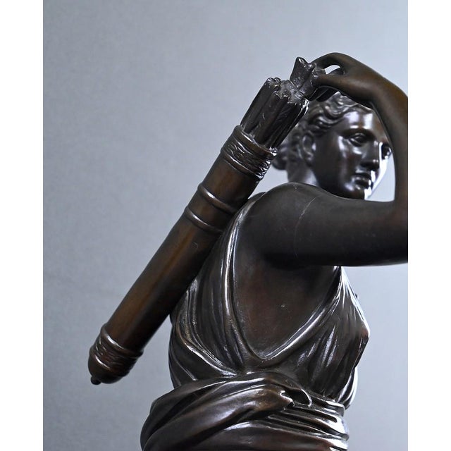 After Leochares, Diana the Huntress, Late 19th Century, Bronze For Sale - Image 10 of 18