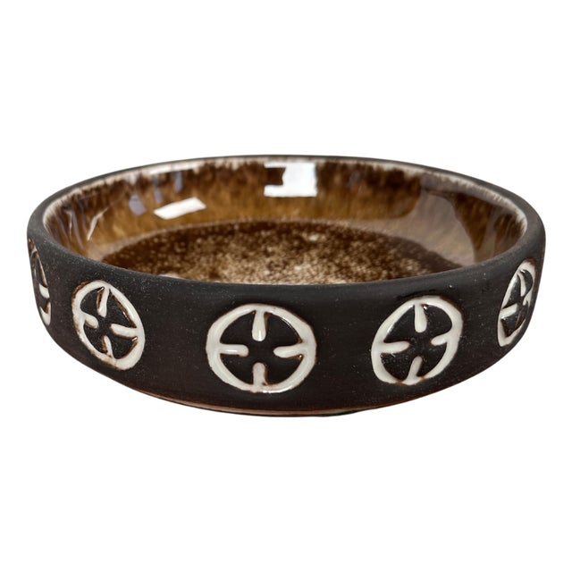 Mid-Century Modern Danish Studio Pottery Bowl from Frank Keramik, 1960s For Sale