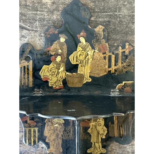 Vintage Asian Chinoiserie Folding Bracket For Sale - Image 4 of 7