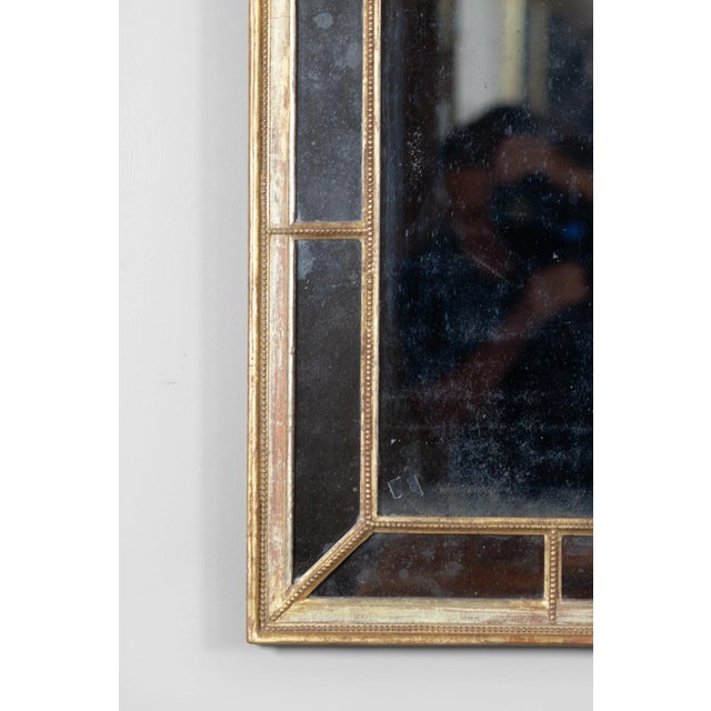 Traditional English Regency Giltwood Mirror With Divided Plate, Rectangular, Circa 1820 For Sale - Image 3 of 7