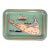 Tony Sarg Nantucket Map W/ Clipper Ship & Whale Green Catchall Tray For Sale