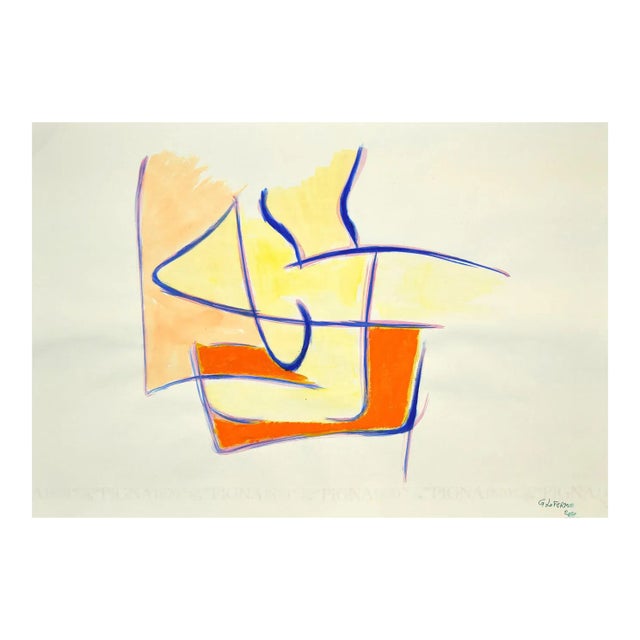 Giorgio Lo Fermo, Geometrical Abstract Composition, Mixed Media, 2020 For Sale