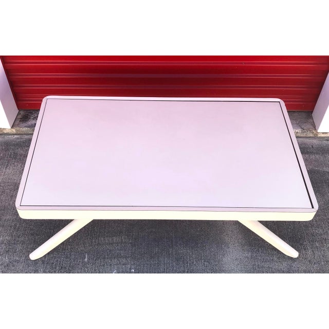 1960s Mid Century Castro Convertible White Coffee & Dining Table For Sale - Image 5 of 10