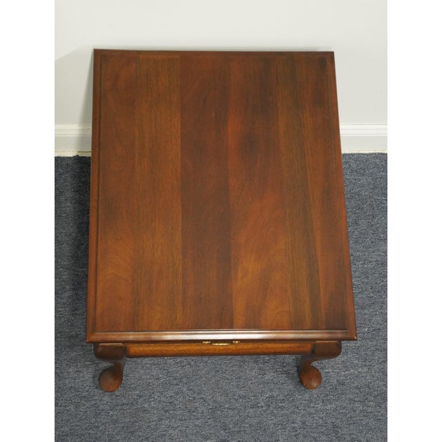 Wood Cresent Furniture Solid Cherry Traditional Style 22" Accent End Table For Sale - Image 7 of 12