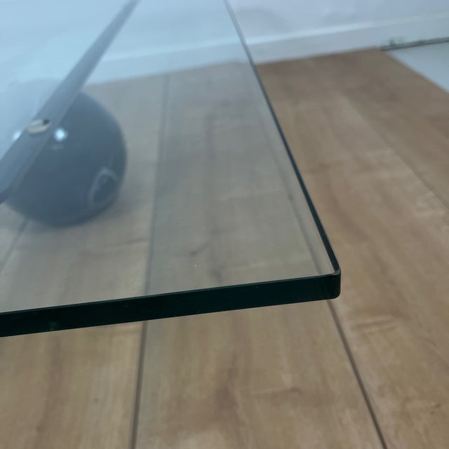 Asymmetrical Coffee Table in Glass and Marble from Roche Bobois, 1980s For Sale - Image 18 of 18