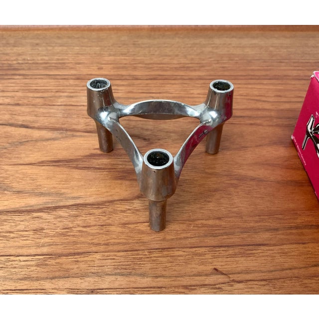 Mid-Century Modern Mid-Century German Stacking Candleholder from BMF, 1960s, Set of 2 For Sale - Image 3 of 12