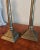 Metal 1800's Federal Bell Column Pyramid Beehive Pair of Candlesticks Holders For Sale - Image 7 of 11