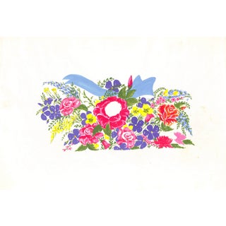 Lanvin of Paris Original C1950s Advertising Watercolor Artwork For Sale