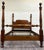 Traditional Vintage Full Size Duncan Phyfe Style Traditional Low Poster Cannonball Bed For Sale - Image 3 of 11
