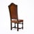 Four Louis XIII Style Leather Dining Chairs For Sale - Image 9 of 9