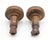 Pair of AntiqueBronze Niles Chicago Passage Door Knobs For Sale - Image 4 of 4