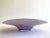 Vintage Mid Century Modernist Alfredo Barbini Italian Murano Art Glass Lilac Purple Gold Leaf Fleck Bullicante Large Pedestal Bowl For Sale - Image 9 of 13