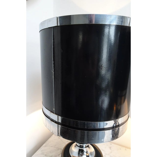 Vintage Space Age Chrome and Black Table Lamps from Massive, 1970s, Set of 2 For Sale - Image 14 of 18