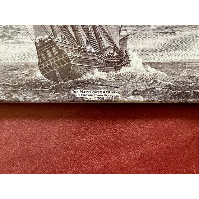 1910s Sailing Ship Decorative Tile Calendar For Sale - Image 4 of 6