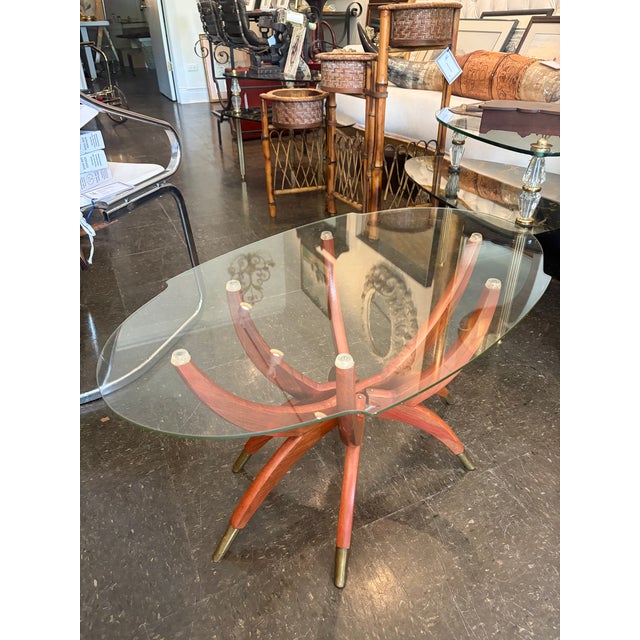Modern 1960s Paolo Buffa Style Italian Modern Spider Coffee Table For Sale - Image 3 of 3