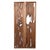 A pair of Japanese carved wooden ranma transom panels from the 19th century, with carved openwork design, natural patina...