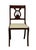 VINTAGE ANTIQUE Solid Mahogany Traditional Duncan Phyfe Style Lyre / Harp Back Dining Side Chair Upholstery needs to be...