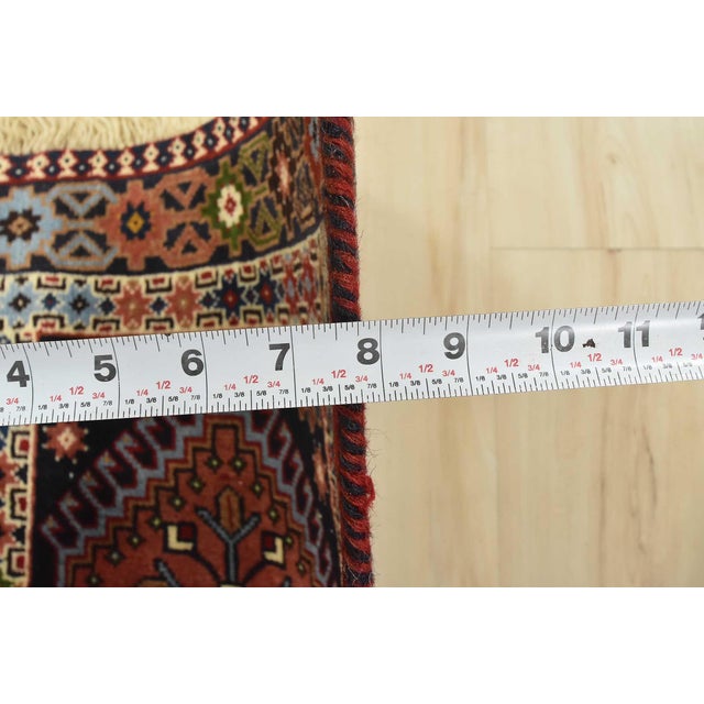 Yalameh Rug 3’4” X 4’10” Multicolor Wool Vintage Tribal Hand-Knotted Carpet For Sale - Image 12 of 13