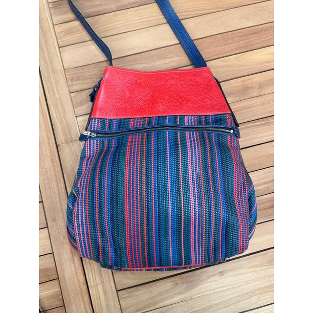Textile Leather Canvas Faust Handbag from Delvaux For Sale - Image 7 of 12