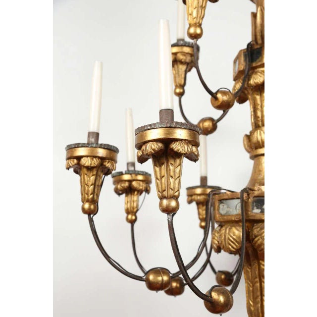 Wood 19th Century Venetian Chandelier For Sale - Image 7 of 9