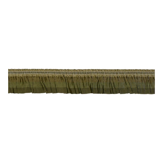 Sample - Schumacher Arabella Tape Trim in Green For Sale