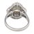 Vintage Gia 1.80 Carat Old Mine Cut Diamond Platinum Ballerina Ring, Size 6 For Sale In Los Angeles - Image 6 of 6