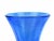 Mid-Century Modern Mid-Century Modern Hand-Blown Cobalt Blue Seeded "Biot" Style Art Glass Flared Vase For Sale - Image 3 of 7