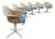Vintage Fiberglass La Fonda Dining Chairs by Charles & Ray Eames for Herman Miller, 1960s, Set of 7 For Sale