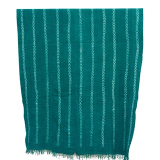Vintage African Teal Throw For Sale