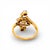 Early 20th Century Antique 1910 Art Nouveau Pearl Ring - 18k Gold / Platinum, Size 7 For Sale - Image 5 of 7