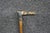 Early 20th Century Antique English Country Walking Stick With Deer Antler and Silver Handle For Sale - Image 5 of 16