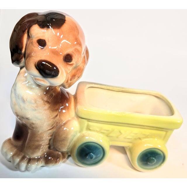 Cocker Spaniel and Wagon Planter For Sale - Image 9 of 10
