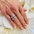 Metal Natural Sapphire Ring 14k W Gold 5.76 TCW Certified For Sale - Image 7 of 14