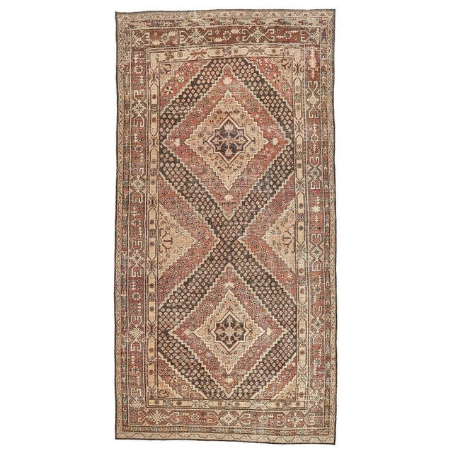 Textile Mid 20th Century Distressed Antique Wool Khotan Rug For Sale - Image 7 of 7