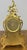 Vintage Rococo Mantel Clock in Brass For Sale - Image 9 of 14