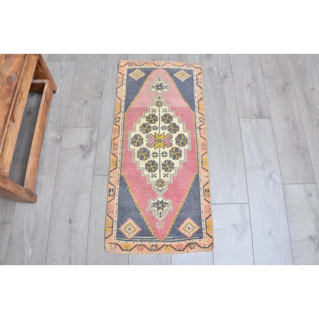 1960s Bohemian Turkish Small Rug For Sale - Image 6 of 6