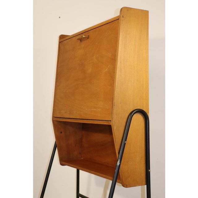 Vintage Secretary Desk in Wood and Metal, 1960s For Sale - Image 15 of 18