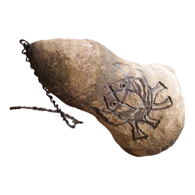 Vintage Paolo Soleri Large Ceramic Bell Wind Chime For Sale