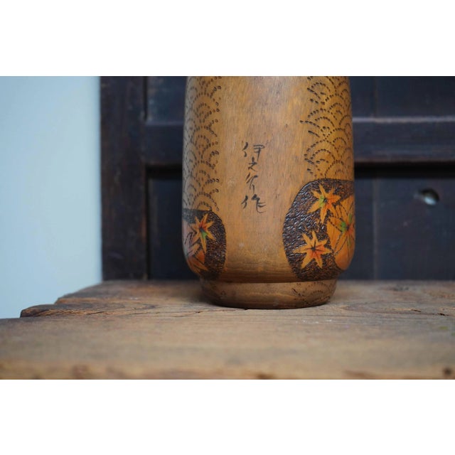 Wood Vintage Sosaku Kokeshi by Inosuke Kobayashi, Japan, 1960s For Sale - Image 7 of 10