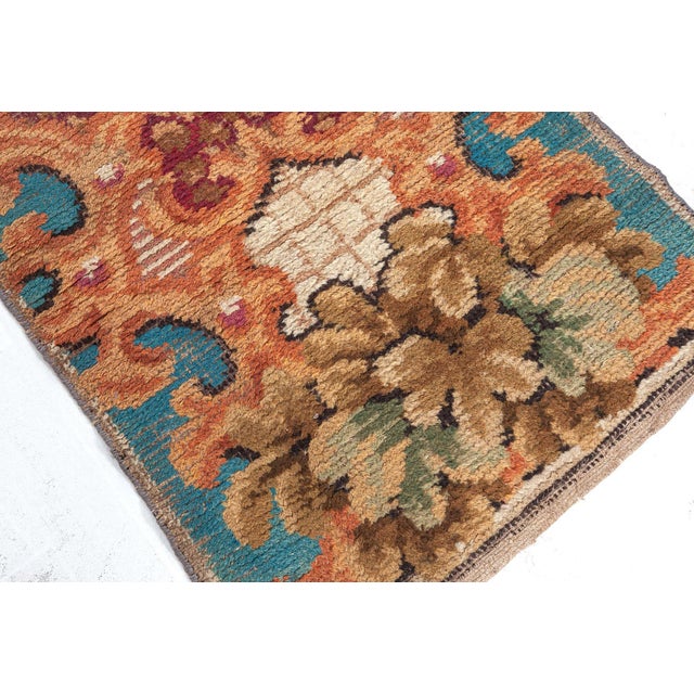 Antique European Fragment Botanical Rug Doris Leslie Blau For Sale In New York - Image 6 of 8