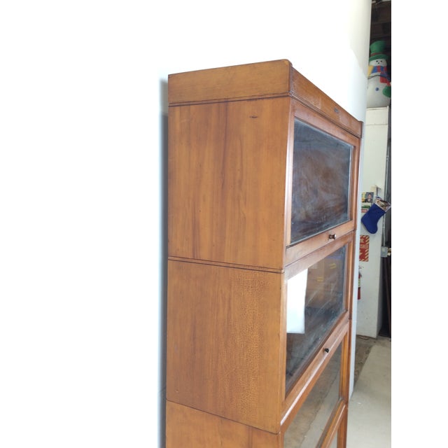 English Antique Five Stack Barrister Bookcase by Lindstrom For Sale - Image 3 of 12