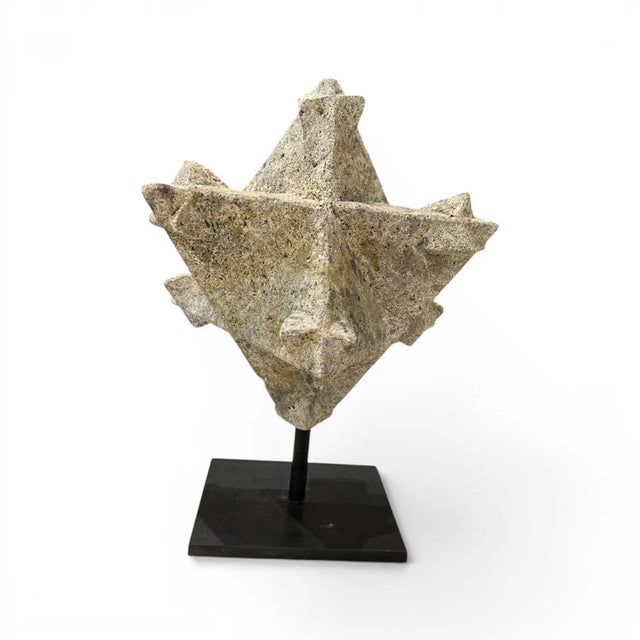French 18th Century French Stone Star Polyhedra (2 Available) For Sale - Image 3 of 5