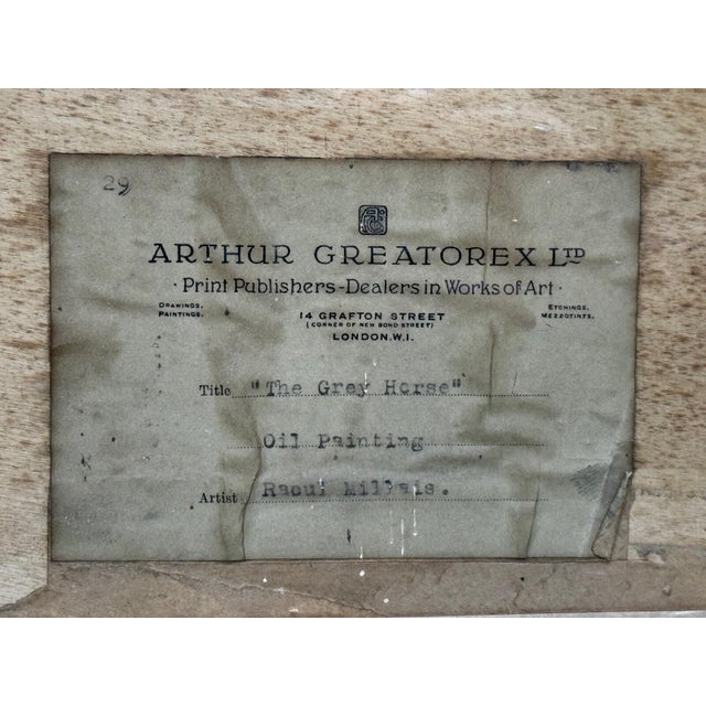 Raoul Millais Hunting Painting, English Fox Hunt Scene, Grey Horse Scarlet Huntsman With Hounds, Sussex Sporting Art For Sale - Image 17 of 18