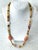 Mixed Vintage Agate Stone Beaded Necklace For Sale - Image 4 of 4