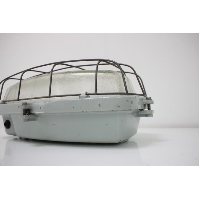 Metal Vintage Industrial Ceiling Lamp Typ 511 32 01, Czechoslovakia, 1990s For Sale - Image 7 of 12