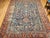Textile Antique Persian Heriz Serapi Rug, Hand-Knotted Wool, Allover Tree of Life Pattern, Blue & Brick-Red, 9x12 For Sale - Image 7 of 18