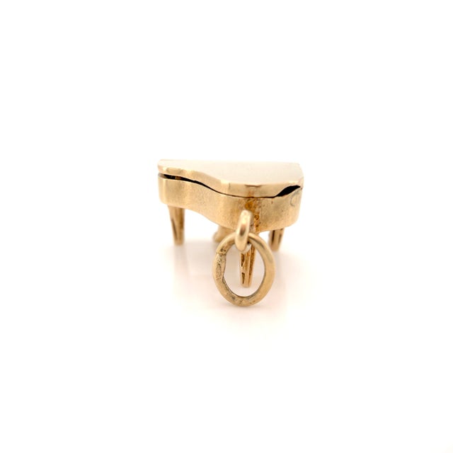 Vintage 1950s 14k Articulating Pianoforte Charm, Piano Pendant For Sale - Image 9 of 15