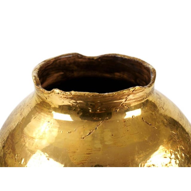 Gold Platinum Luster Astra Vase by deBlona For Sale - Image 8 of 11