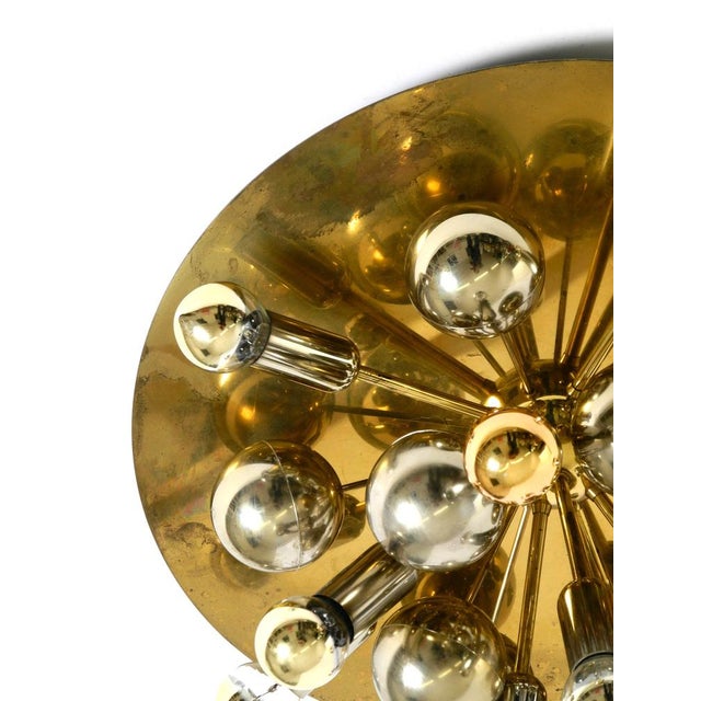Large Space Age Sputnik Ceiling Lamp in Brass from Cosack Leuchten, 1970s For Sale - Image 9 of 18