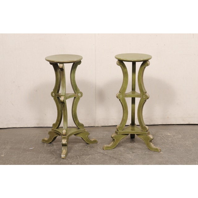 French French Mid 20th C. 3-Tier Pedestals - A Pair For Sale - Image 3 of 8